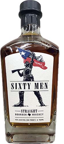 Sixty Men Straight Bourbon Whiskey