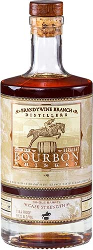 Brandywine Branch Distillers Single Barrel Cask Strength Straight Bourbon Whiskey