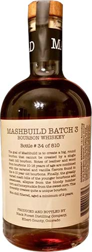 Black Forest Distilling Mashbuild Batch 3 Whiskey