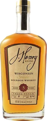 J.Henry & Sons Small Batch 5 Year Old Straight Bourbon Whiskey